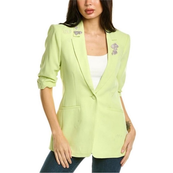 cinq a sept Jackets & Blazers - Cinq a sept Crystal Embroidered Khloe Blazer